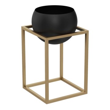 Metall-Blumentopf 51,3x29 cm in Gold