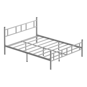 Metall-Doppelbett PIRON 160x200 cm, weiß, Belastbarkeit 200 kg