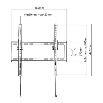 MK FLORIA MKF-20DN447 - Wandhalterung klappbar für TV 65 schwarz