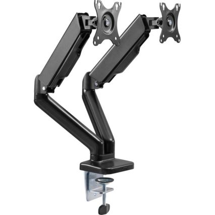 MK FLORIA MKF-21DP113S2 - Verstellbare Halterung für zwei 32-Monitore, schwarz