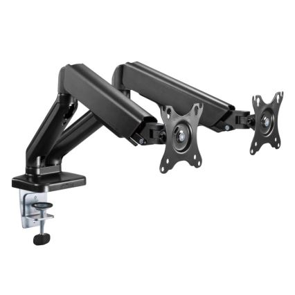 MK FLORIA MKF-21DP113S2 - Verstellbare Halterung für zwei 32-Monitore, schwarz