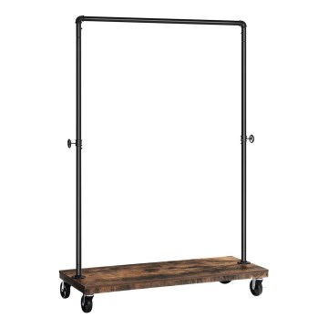 Mobiler Garderobenständer LINEA braun/schwarz