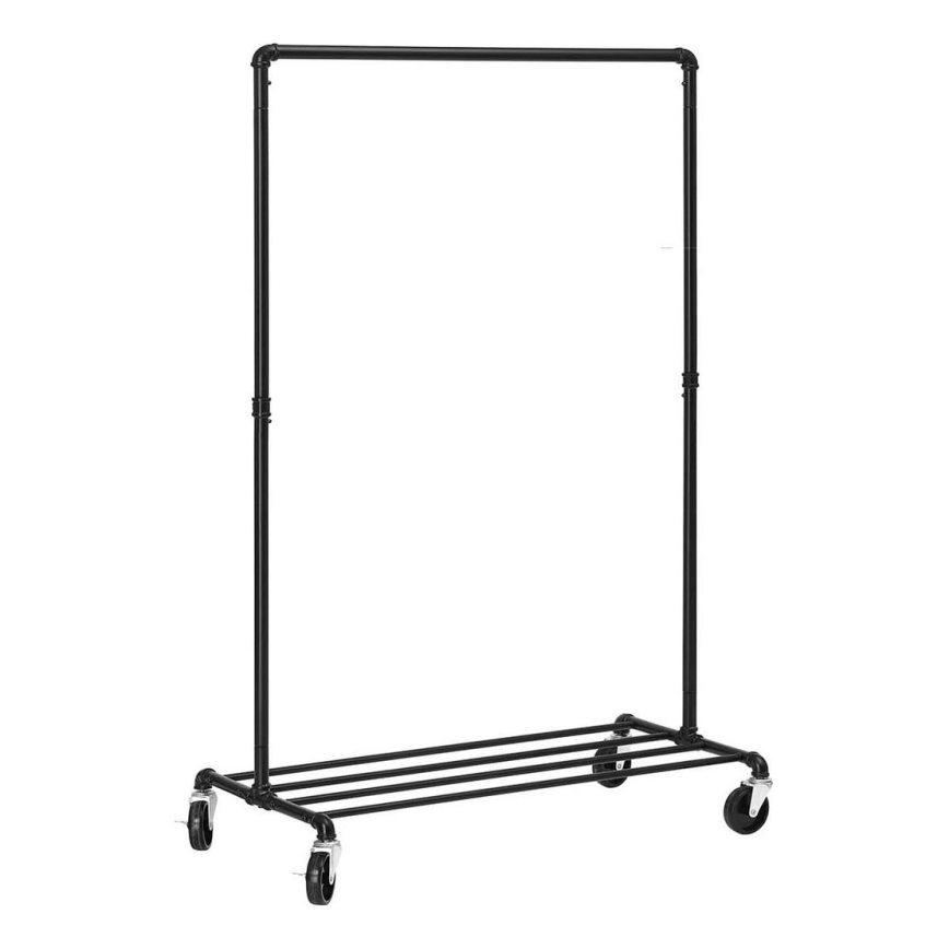 Mobiler Garderobenständer LINEA – schwarz