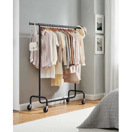 Mobiler Garderobenständer LINEA, schwarz