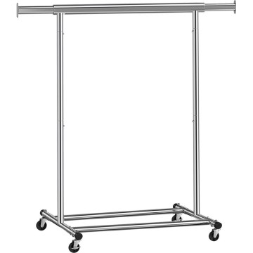 Mobiler Garderobenständer LINEA, silber