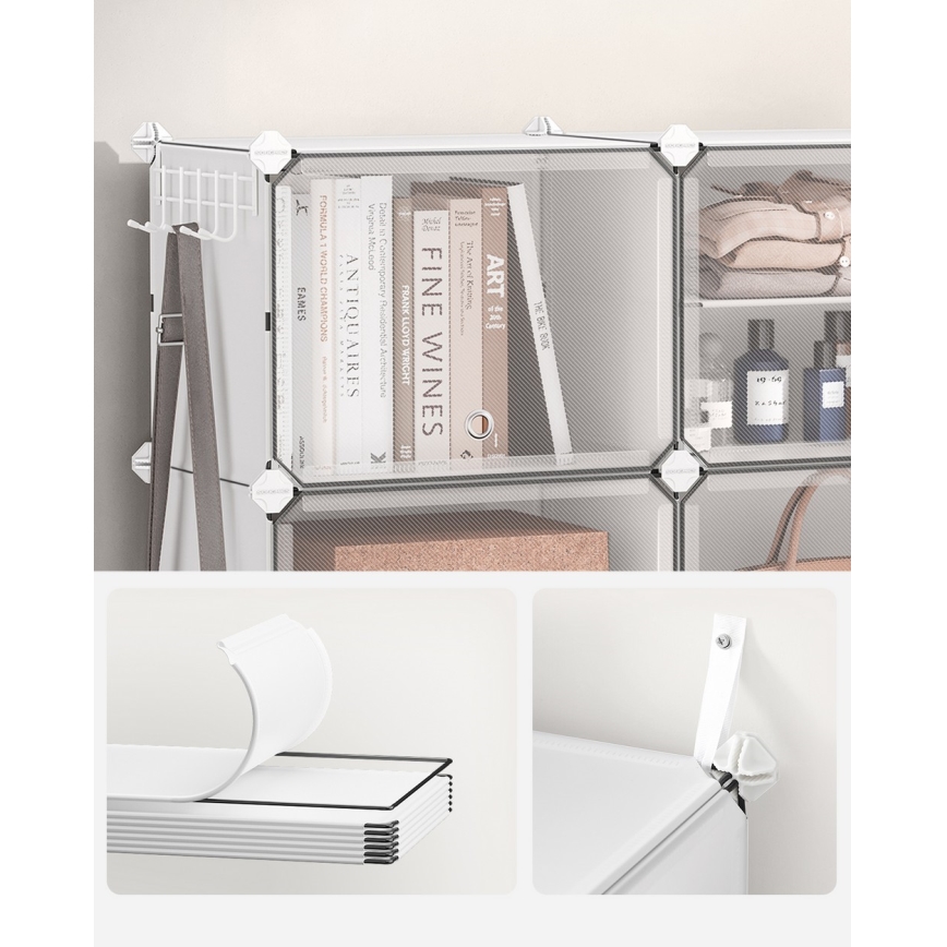 Modulares Regal mit Fächern BOXIFY weiß