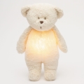 Moonie - Kuscheltier mit Melodie und Licht kleiner Bär 2.0 organic Polar