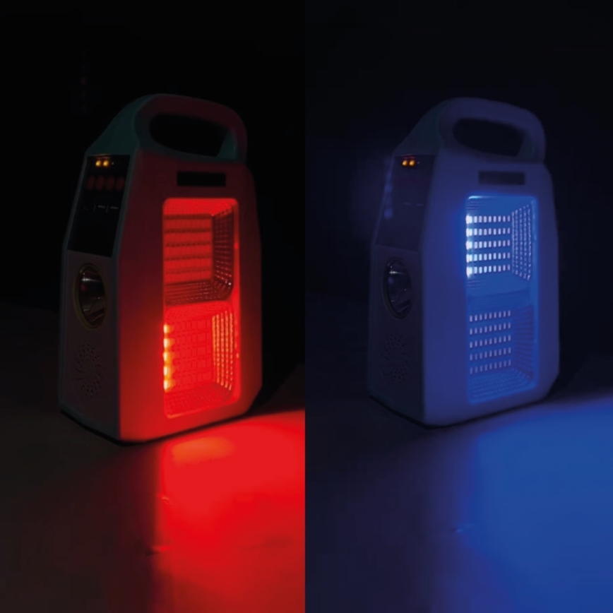 Multifunktionale LED-Solarleuchte mit Lautsprecher und Powerbank LED/5W/7200 mAh IP65