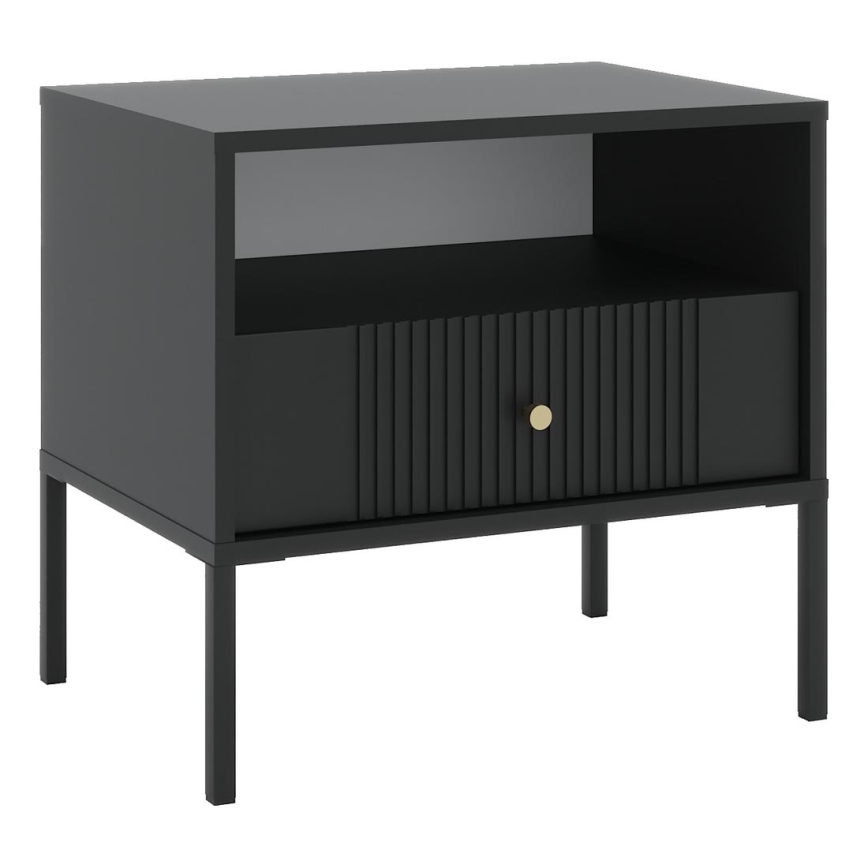 Nachttisch LUE, schwarz