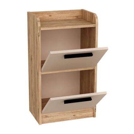 Nachttisch LUSES 79,4x45 cm Atlantik-Kiefer/Beige