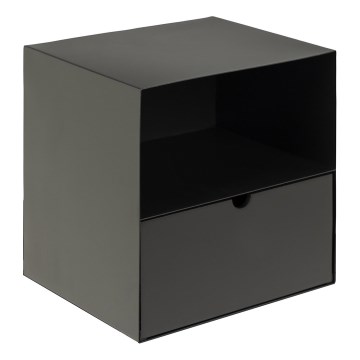 Nachttisch mit Wandmontageoption BEKIM schwarz