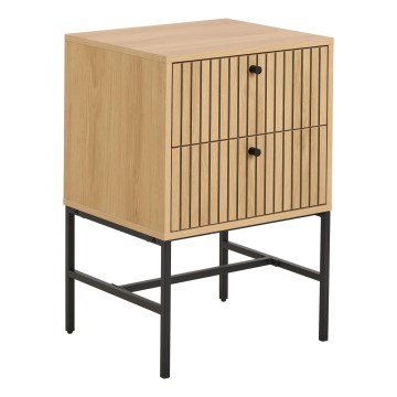 Nachttisch OLIVIA mit Schubladen, Eiche