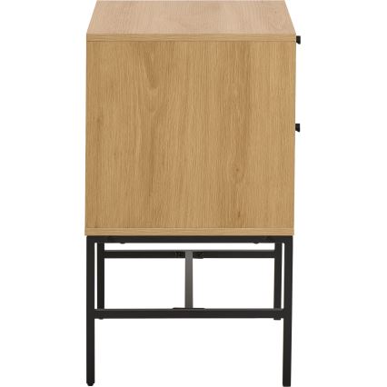 Nachttisch OLIVIA mit Schubladen, Eiche
