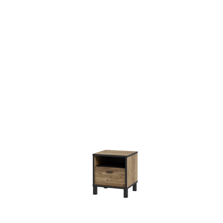 Nachttisch OREN, braun/schwarz