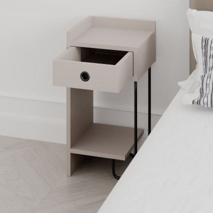 Nachttisch SONY taupe