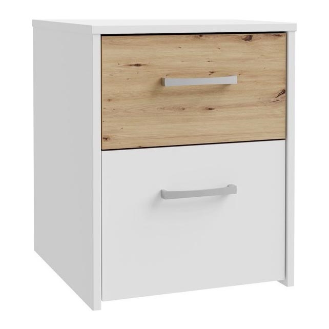 Nachttisch URO Artisan-Eiche/weiß