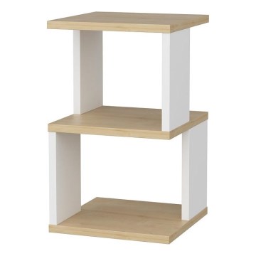 Nachttisch ZUNA Eiche/Weiß