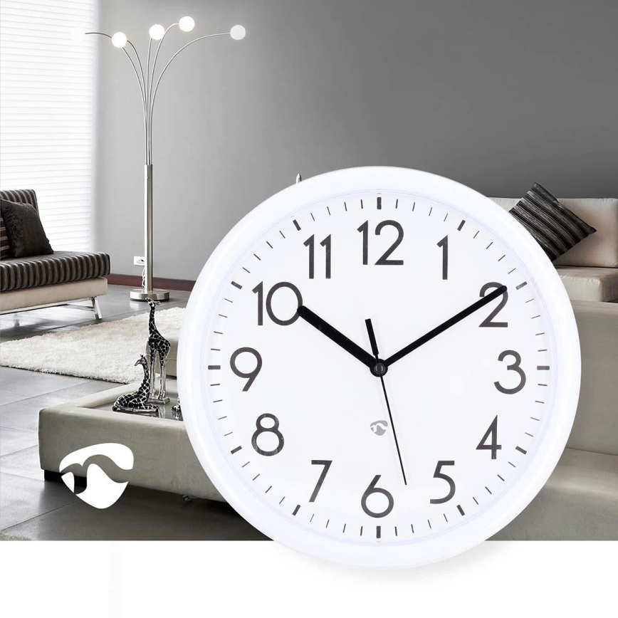 Wanduhr Ø 22 cm 1xAA weiß