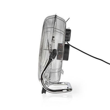 Standventilator 80W/230V glänzendes Chrom