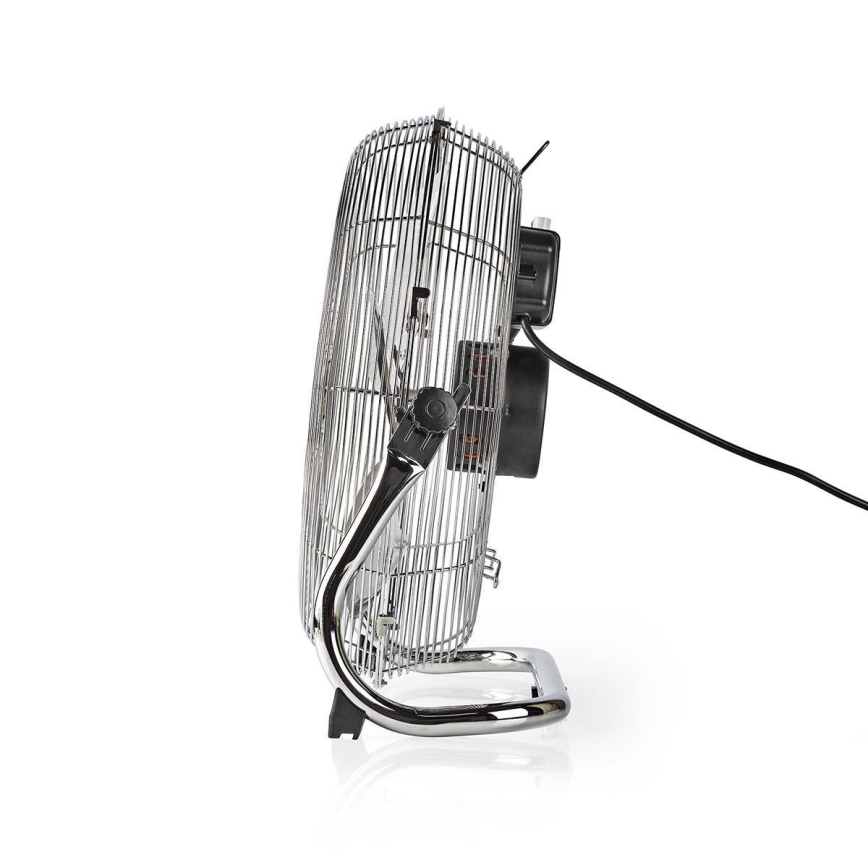 Standventilator 80W/230V glänzendes Chrom