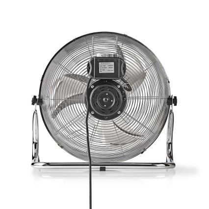 Standventilator 80W/230V glänzendes Chrom