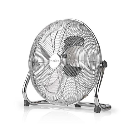 Standventilator 80W/230V glänzendes Chrom