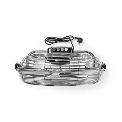 Standventilator 80W/230V glänzendes Chrom
