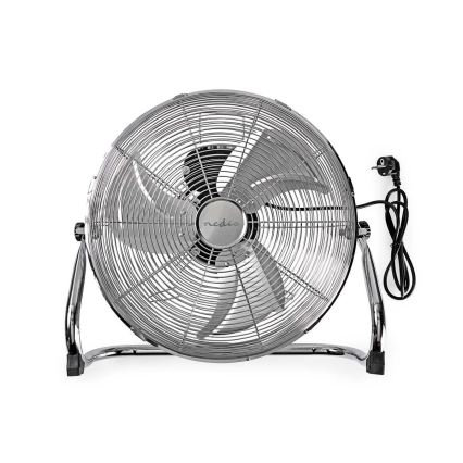 Standventilator 80W/230V glänzendes Chrom