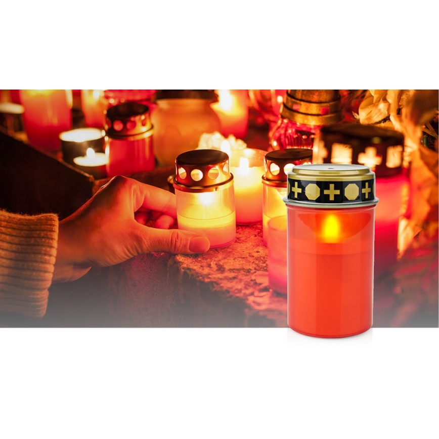 LED Friedhofskerze LED/2xAA IP44