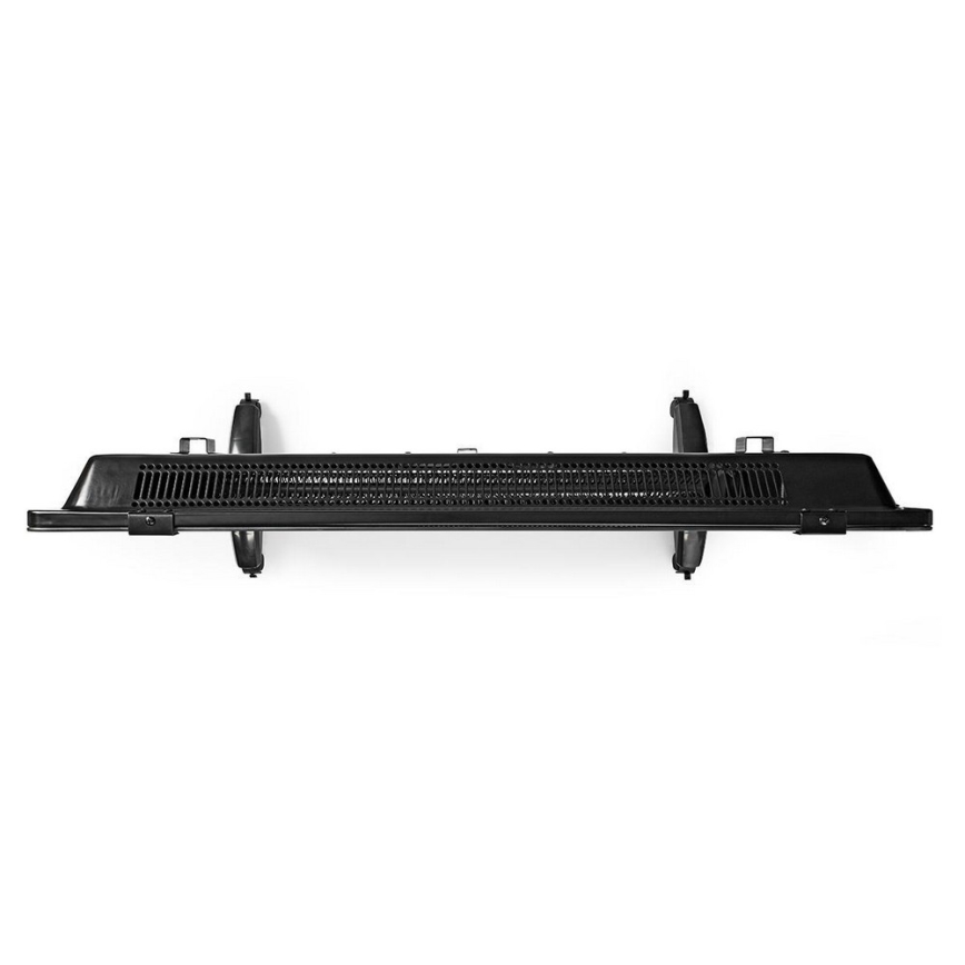 Nedis HTPL20FBK - Konvektionsheizung 1000-2000W/230V LCD-Display IP24