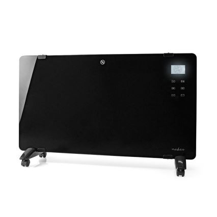 Nedis HTPL20FBK - Konvektionsheizung 1000-2000W/230V LCD-Display IP24