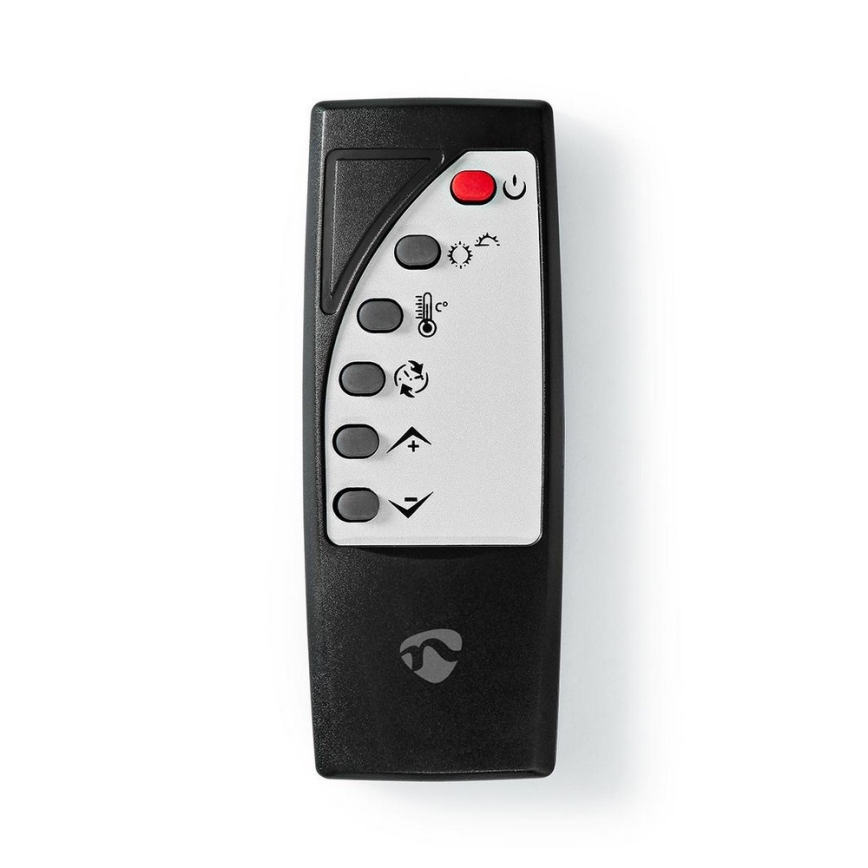 Nedis HTPL20FBK - Konvektionsheizung 1000-2000W/230V LCD-Display IP24