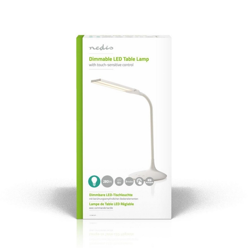 LED dimmbare Tischlampe LED/6W/5V 2200 mAh weiß