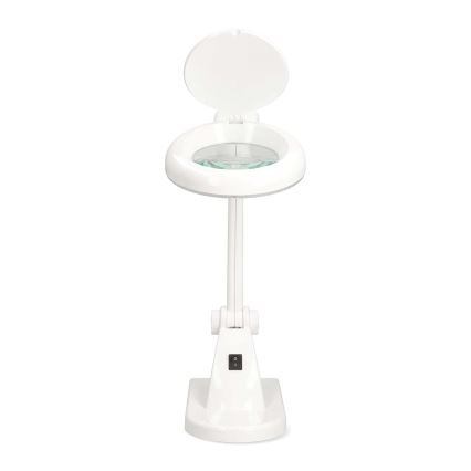 LED-Tischlampe mit Lupe LED/6W/230V weiß