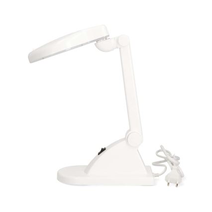 LED-Tischlampe mit Lupe LED/6W/230V weiß