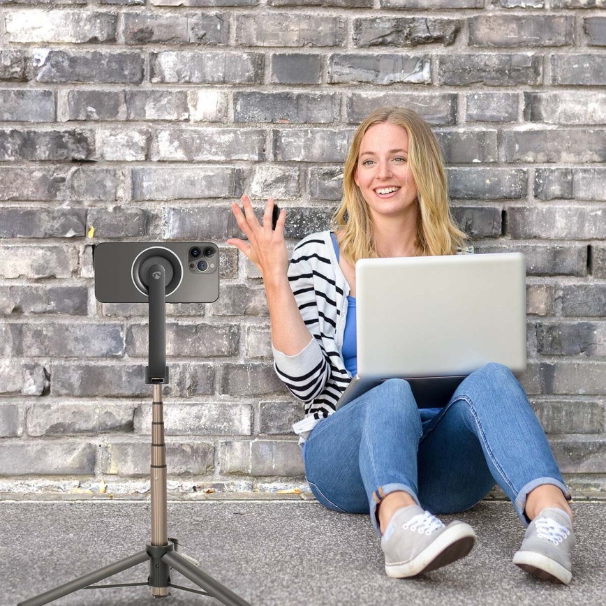 Magnetischer 2-in-1 Selfie-Stick mit Stativ und Fernbedienung