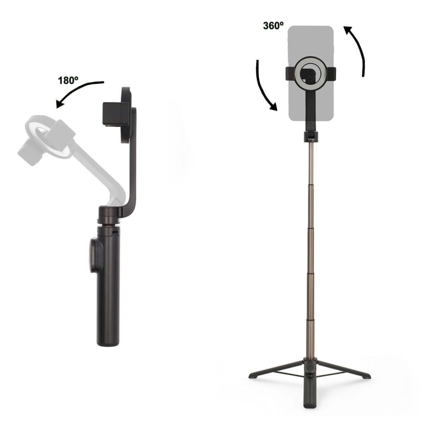 Magnetischer 2-in-1 Selfie-Stick mit Stativ und Fernbedienung