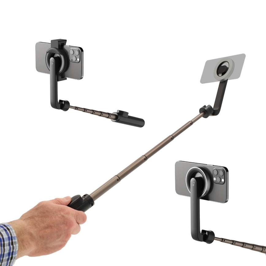 Magnetischer 2-in-1 Selfie-Stick mit Stativ und Fernbedienung