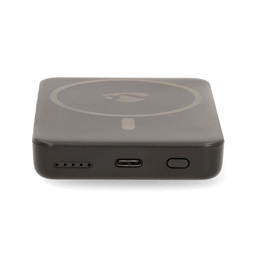 Powerbank 2-in-1 magnetisch mit kabellosem MagSafe-Laden 5000 mAh schwarz