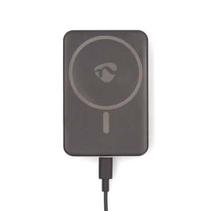Powerbank 2-in-1 magnetisch mit kabellosem MagSafe-Laden 5000 mAh schwarz