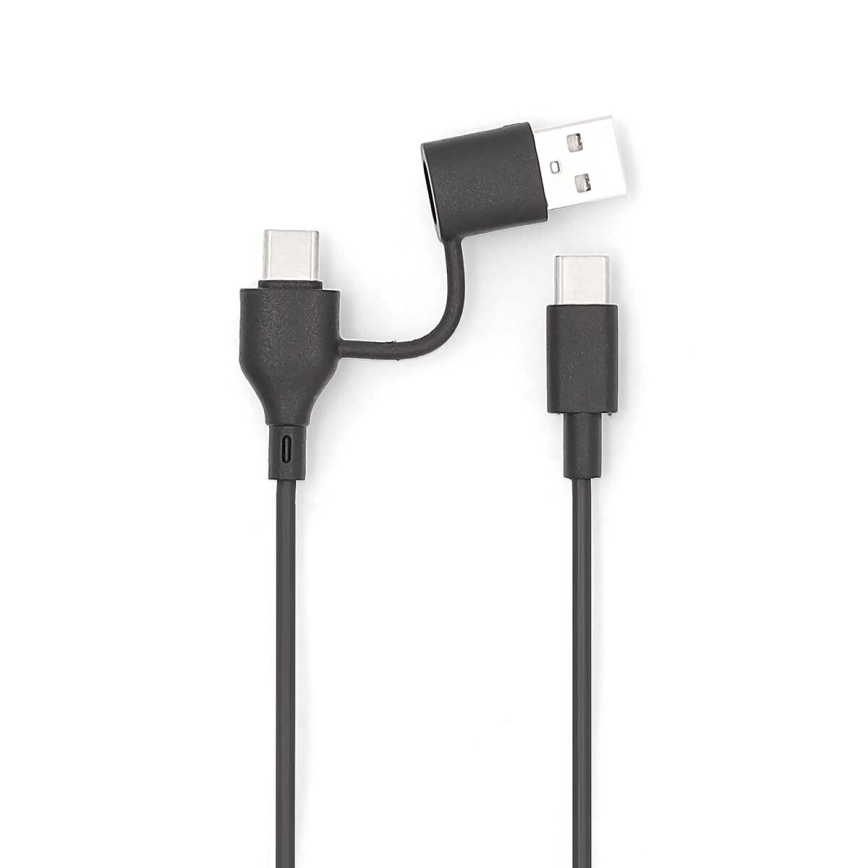 Powerbank 2-in-1 magnetisch mit kabellosem MagSafe-Laden 5000 mAh schwarz
