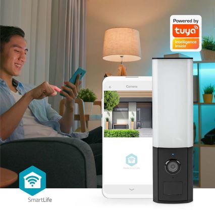 Intelligente Außenkamera Smartlife Full HD 1080p mit LED-Beleuchtung Wi-Fi Tuya IP65