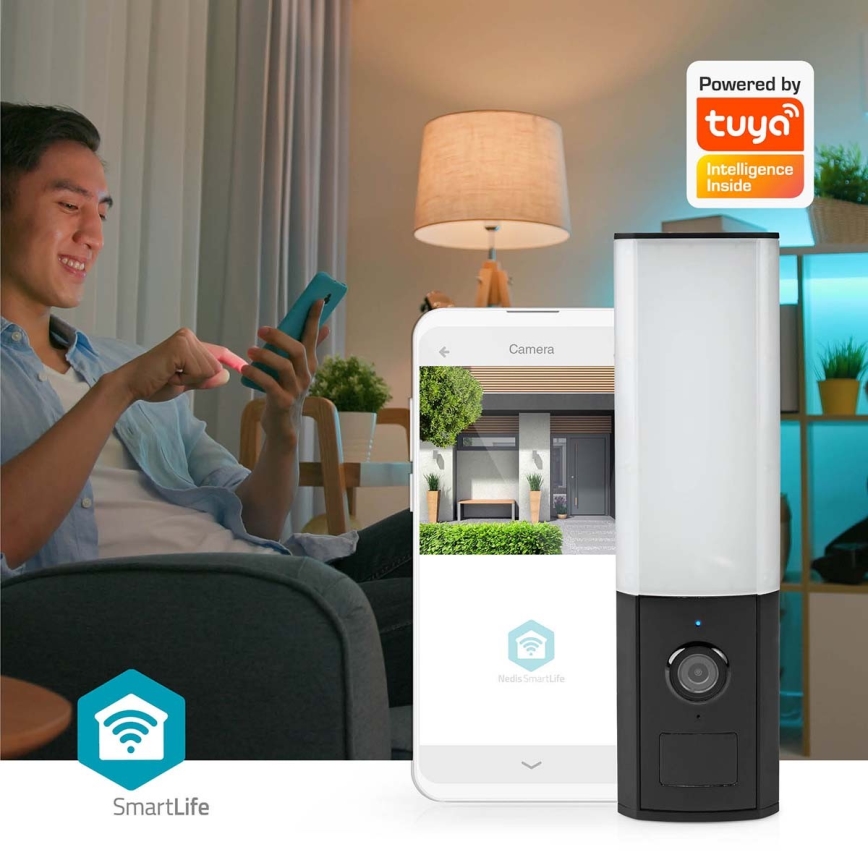 Intelligente Außenkamera Smartlife Full HD 1080p mit LED-Beleuchtung Wi-Fi Tuya IP65