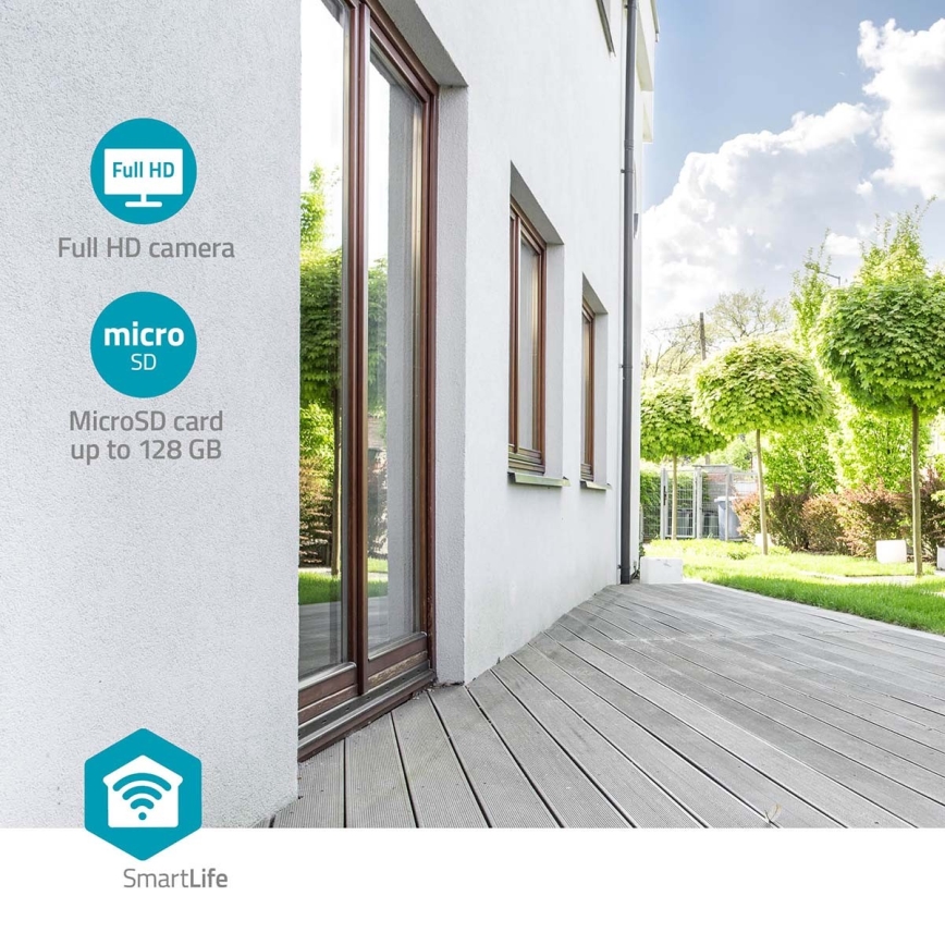 Intelligente Außenkamera Smartlife Full HD 1080p mit LED-Beleuchtung Wi-Fi Tuya IP65