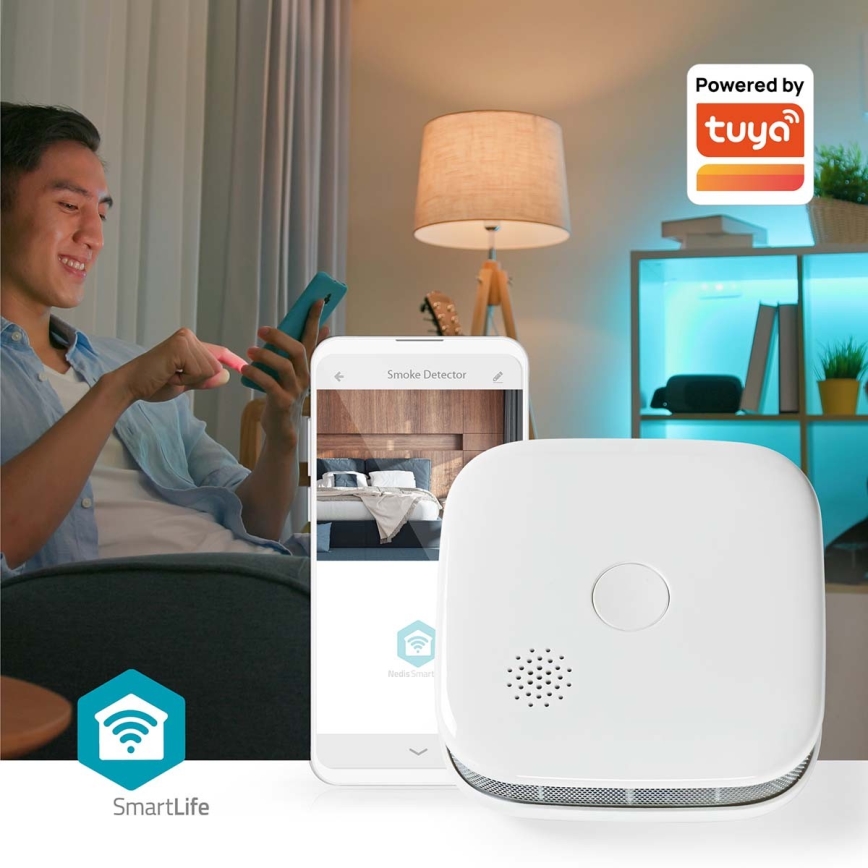 Rauchmelder SmartLife 3V/1xCR123A Wi-Fi Tuya