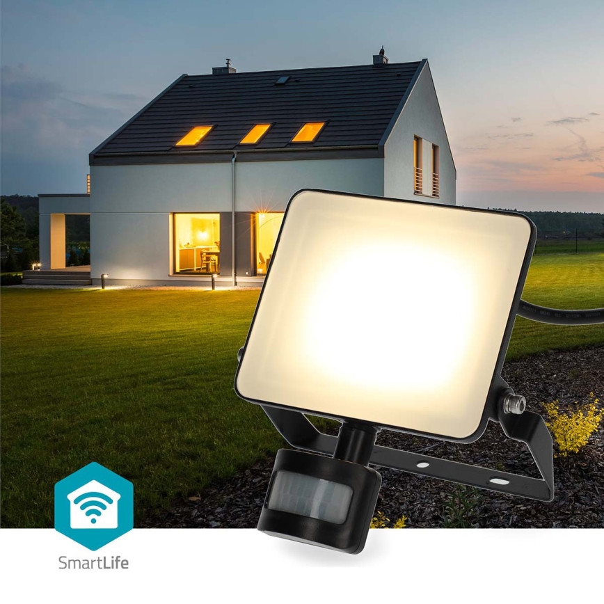 Dimmbarer LED-Strahler mit Bewegungsmelder SmartLife LED/20W/230V 3000-6500K IP44 Wi-Fi