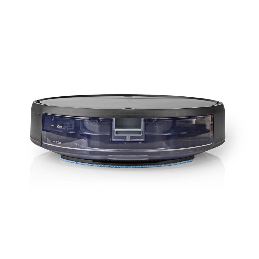 Intelligenter Saugroboter mit Wischfunktion 28W/2500 mAh WLAN Schwarz + Fernbedienung