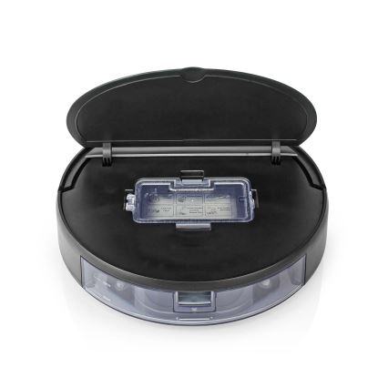 Intelligenter Saugroboter mit Wischfunktion 28W/2500 mAh WLAN Schwarz + Fernbedienung