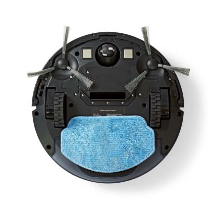 Intelligenter Saugroboter mit Wischfunktion 28W/2500 mAh WLAN Schwarz + Fernbedienung