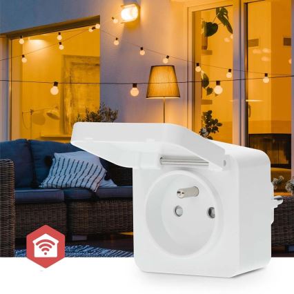 Intelligente Steckdose Smartlife 3680W/230V/ Typ E/16A Wi-Fi Tuya IP44
